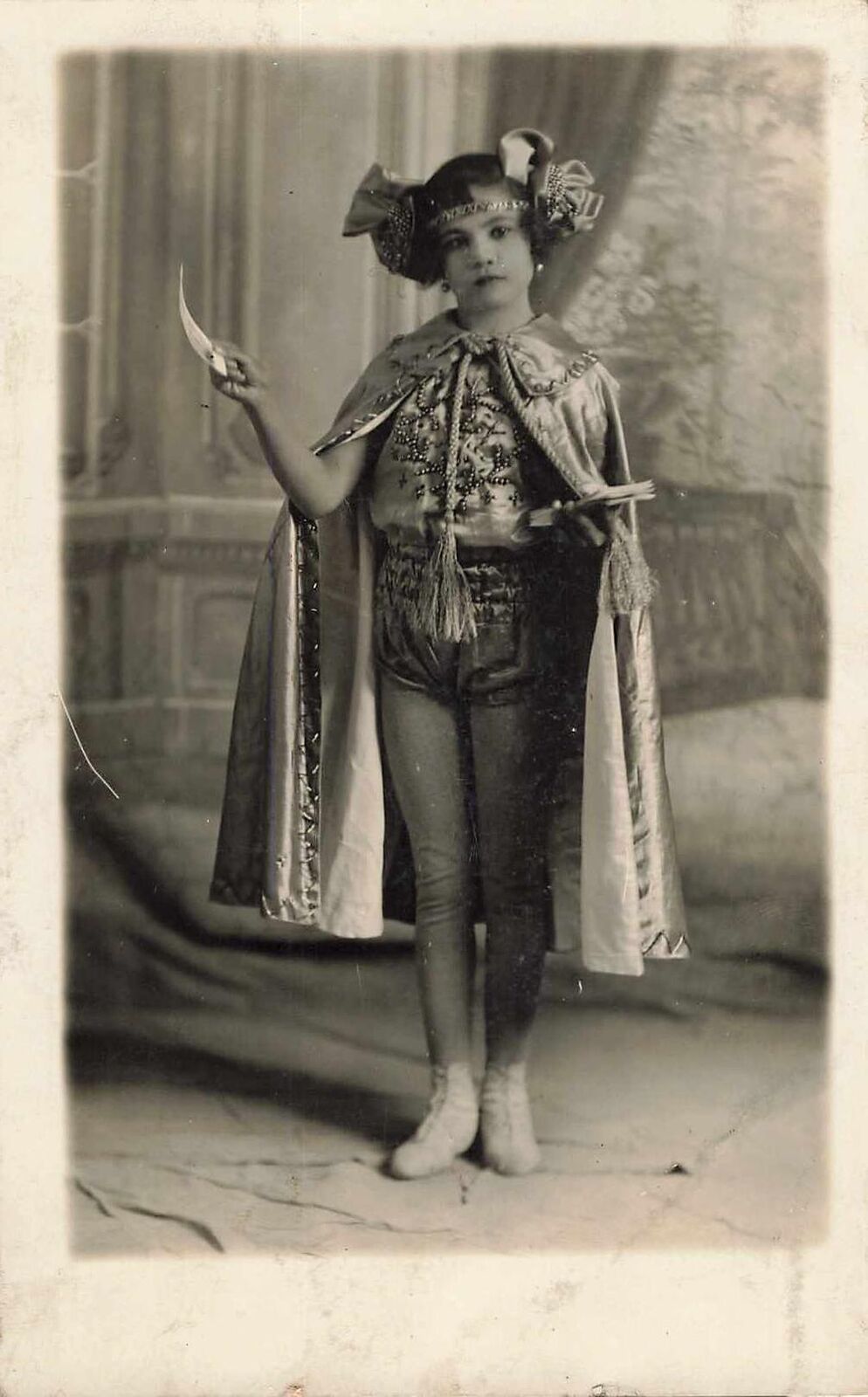 1920s RPPC Mexican Girl Circus Performer Outfit Cards Beautiful Costume Photo