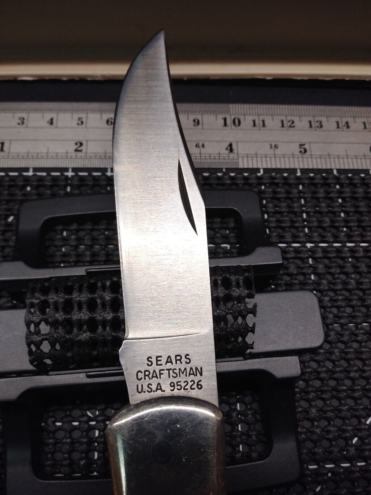 Vintage Sears Craftsman USA #95226 Large Lockback Knife - Factory Edge - Read