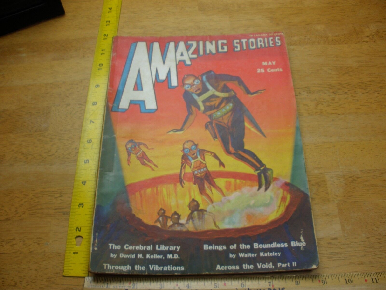 Amazing Stories May 1931 ORIGINAL pulp magazine Paul Morrey art Kateley V6 #2
