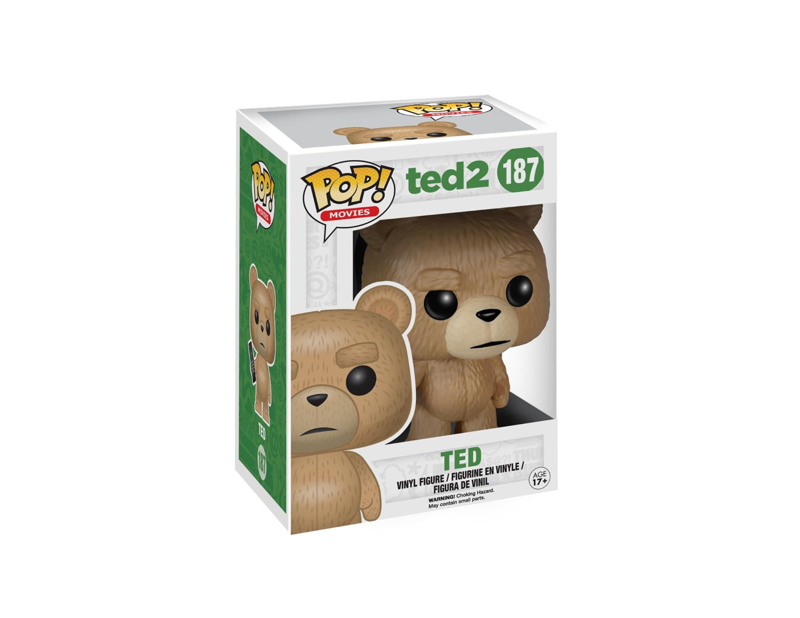 Funko POP Movies - Ted 2 - Ted With Remote #187 with Soft Protector (B28)