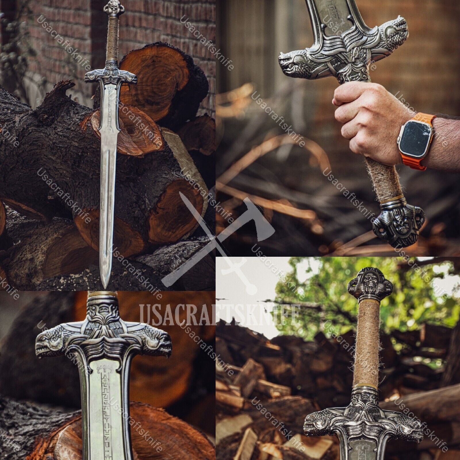 Conan The Destroyer Atlantean Fantasy Antiquated Collectable Barbarian Sword,