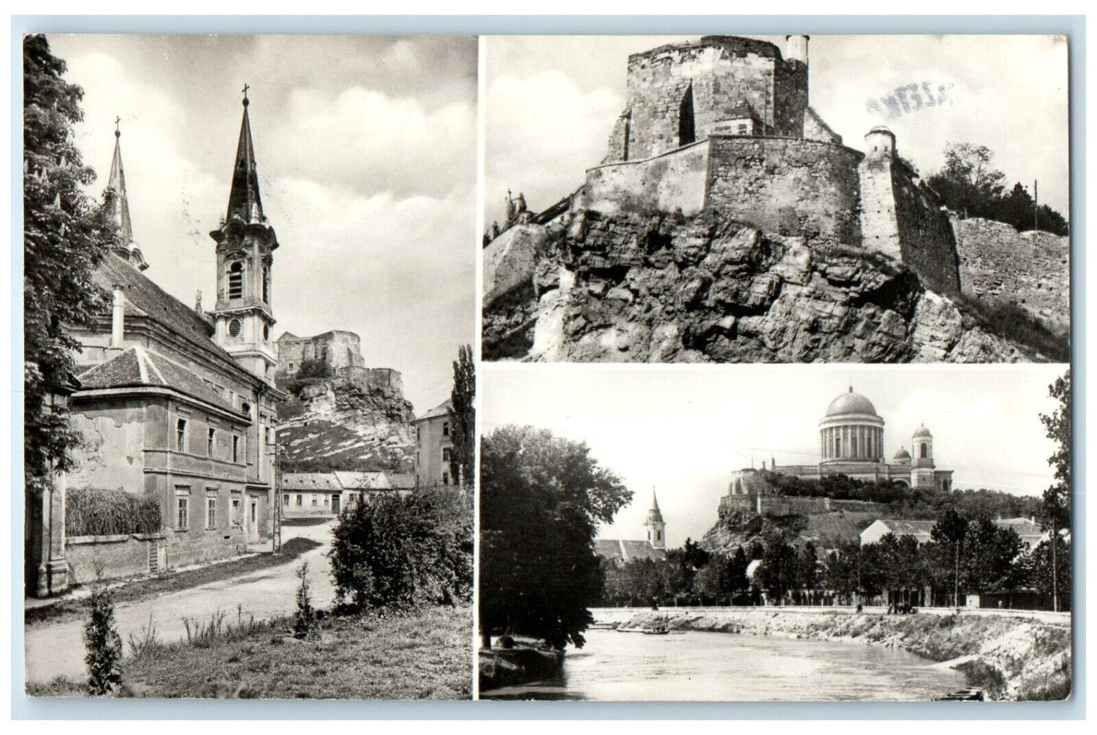1964 Greetings Esztergombol Hungary Multiview Vintage RPPC Photo Postcard