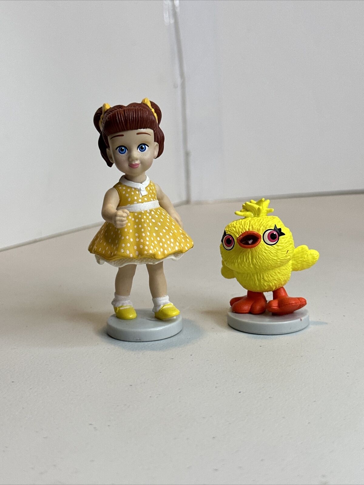 2 DISNEY PIXAR TOY STORY 4 GABBY GABBY  And Ducky Chick CAKE TOPPER PLAY FIGURE