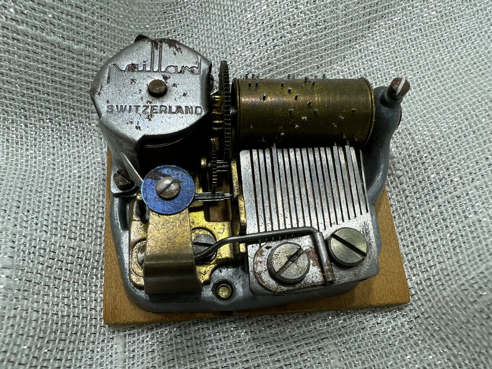 Vintage Paillard Swiss Wind Up Music Box Mechanism Switzerland Late 1800s-1900s