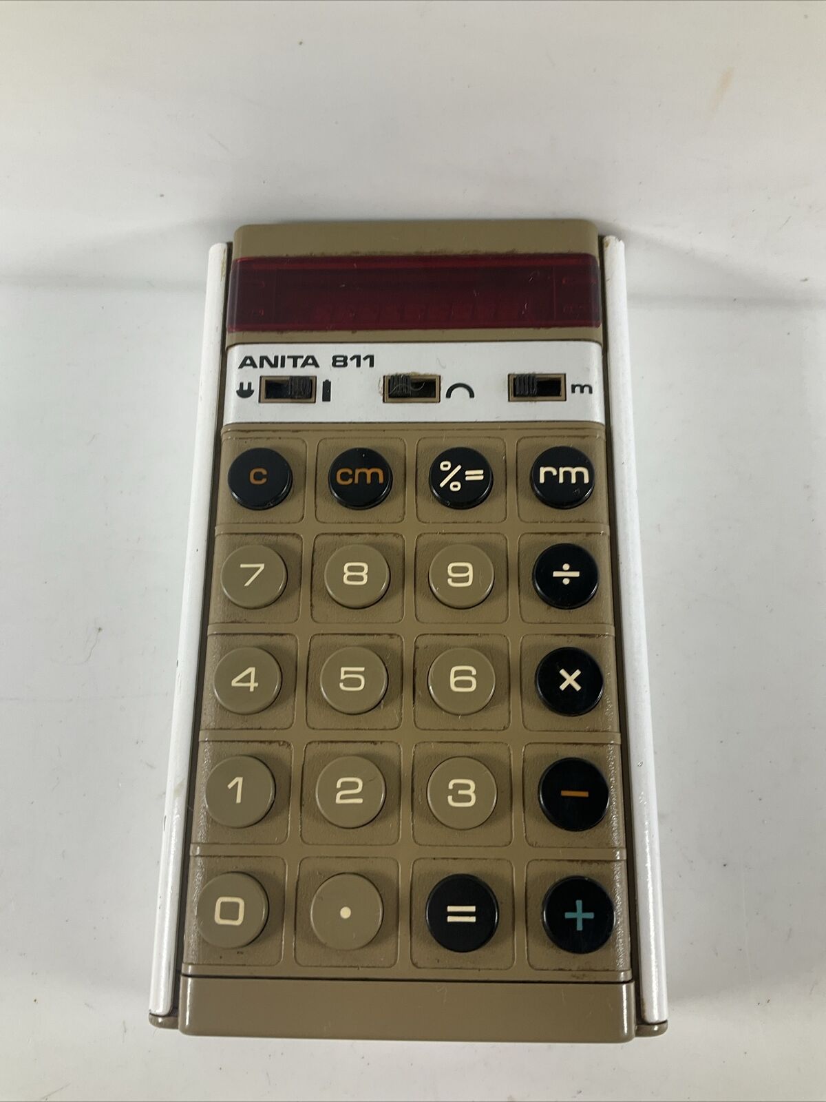 Anita 811 Sumlock Calculator Comptometer Vintage Retro Red LED calculator
