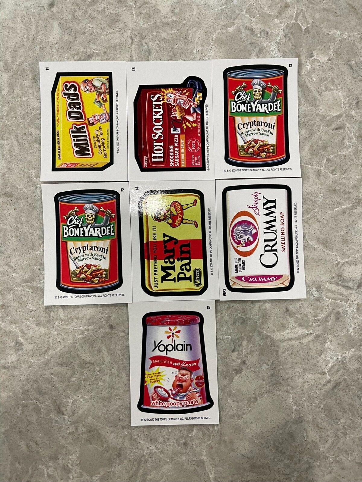 Topps 2020 Wacky Packages weekly series cards w/special card bonus 