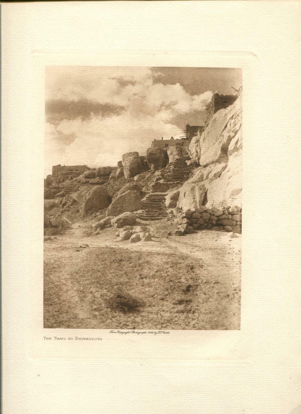 1906 Original Photogravure | Trail to Shipaulovi | Edward Curtis | 5 1/2 x 7 1/2