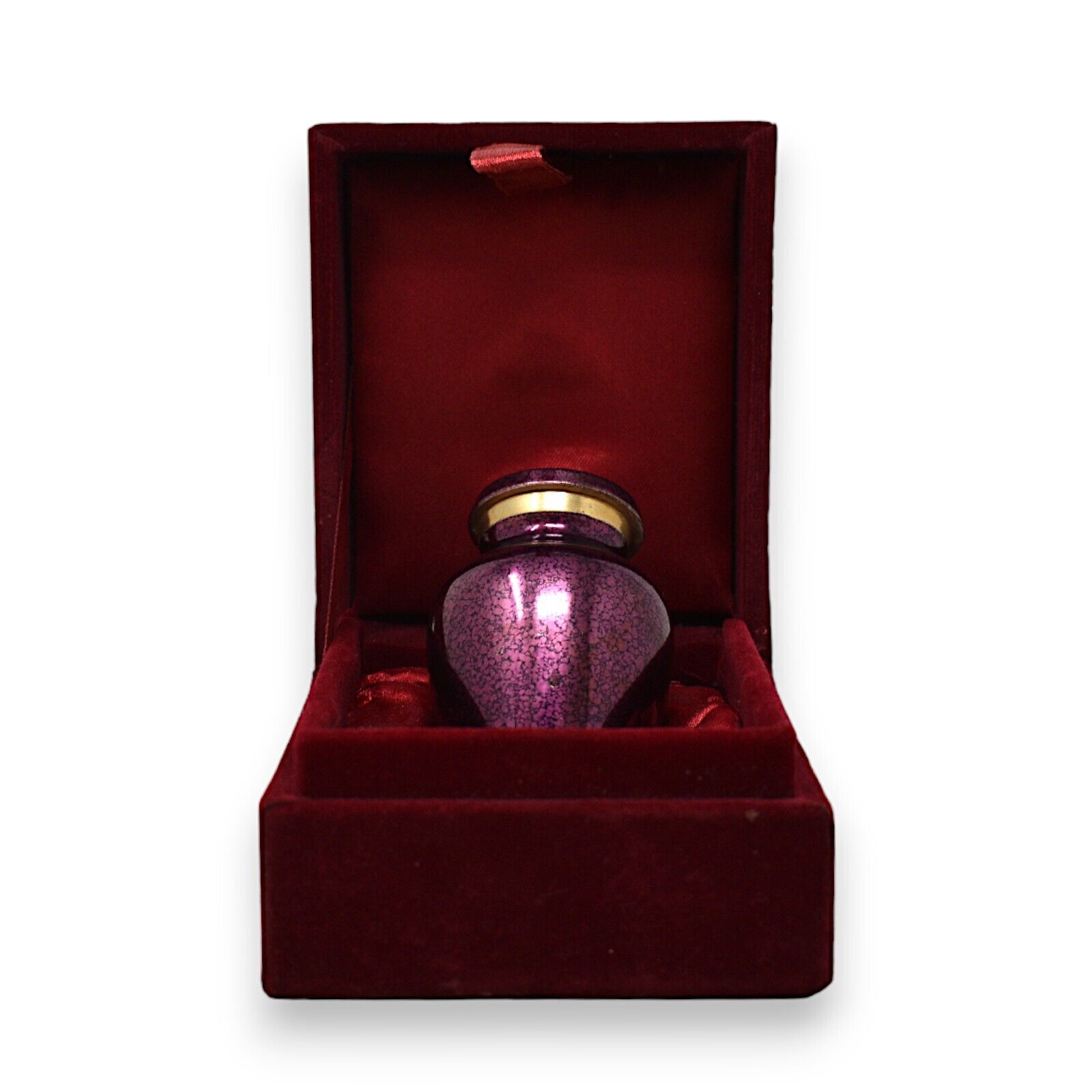 2.75 inch Pink Mini Urns Human Ash With Velvet Box Mini Memorial Funeral Urn