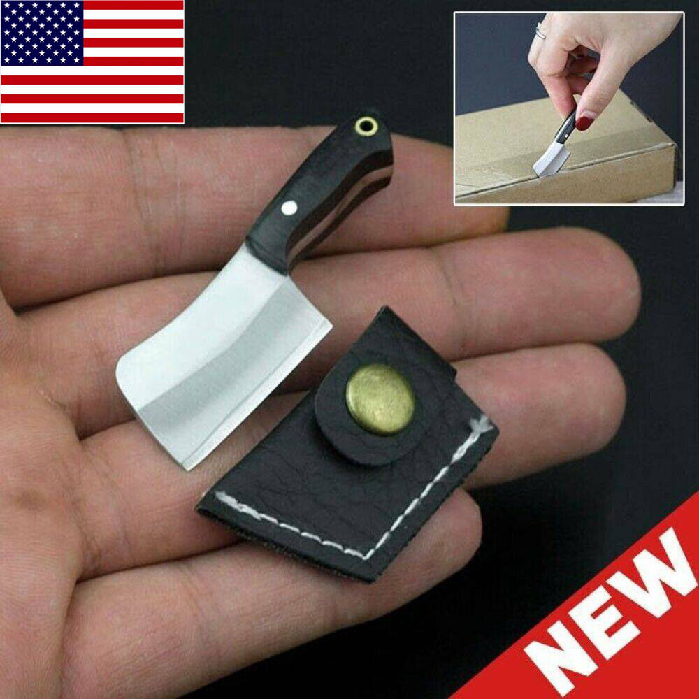 Stainless Steel Small Mini Folding Pocket Knife Key Chain Blade EDC Outdoor Tool