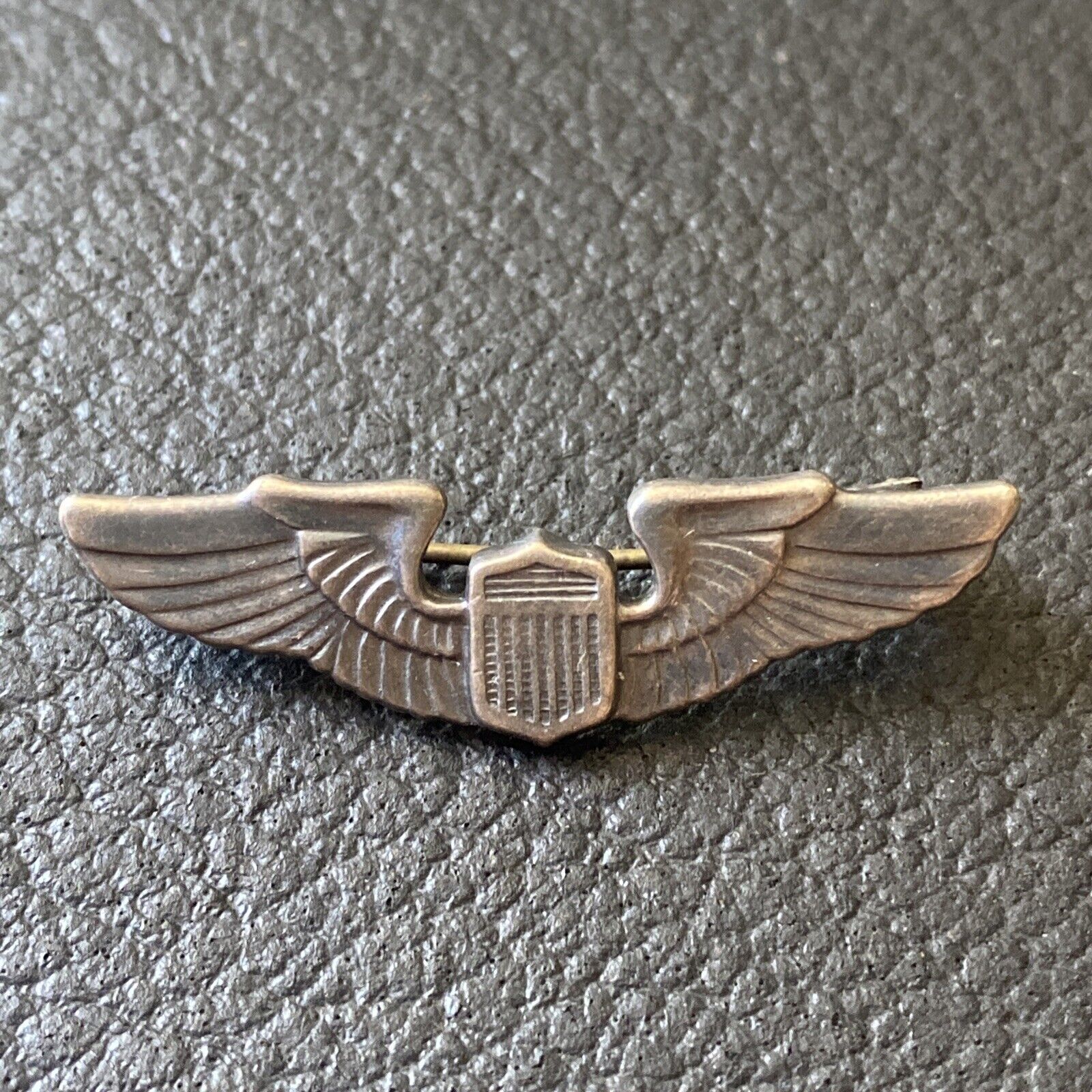 WWI or WWII Sterling USAAF Pilots Wings-Garrison Cap Size
