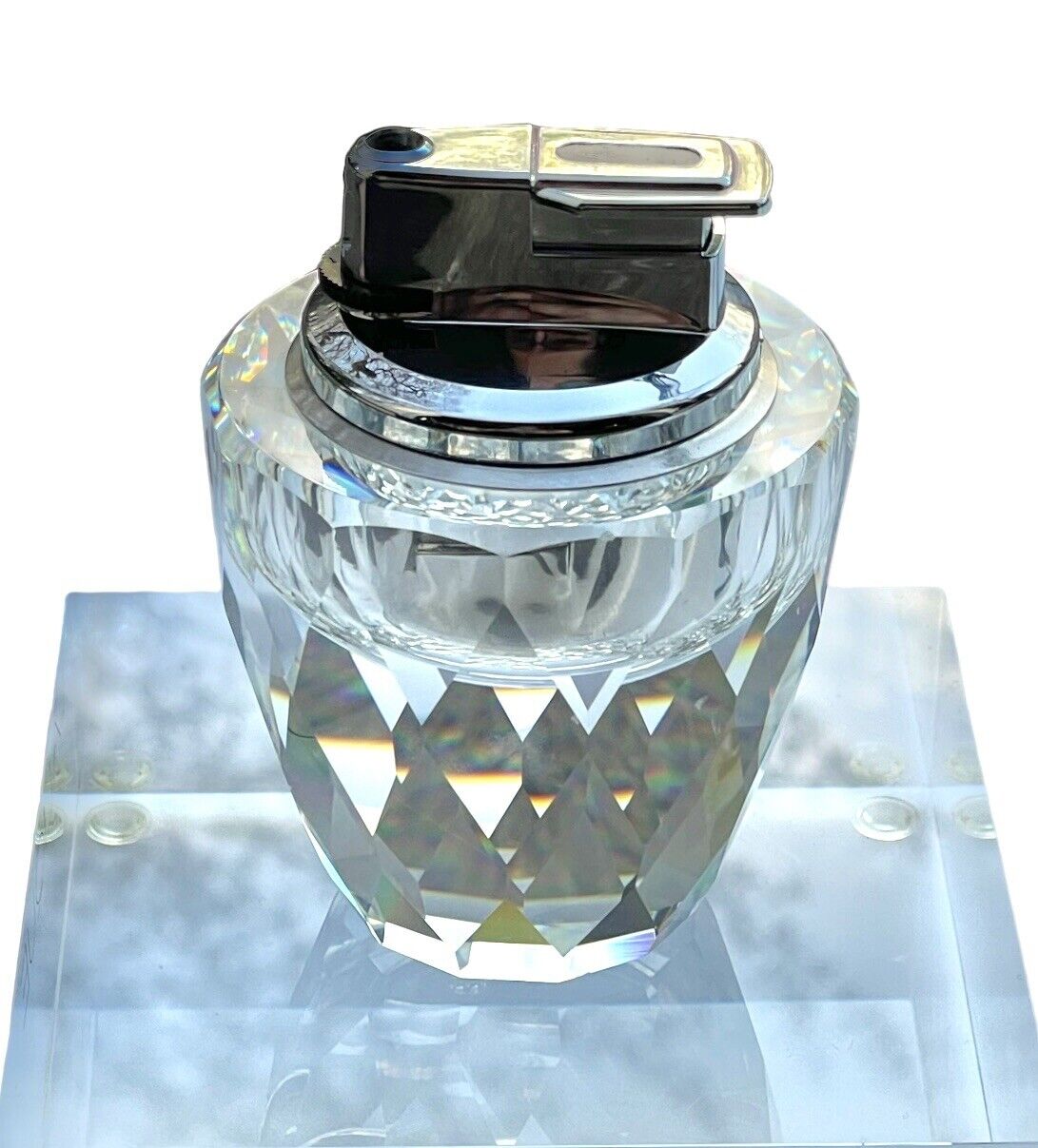 SALE Swarovski Crystal Table or Desk Top Lighter Style 010098