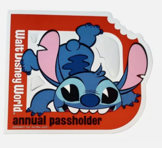 NEW AUTHENTIC Walt Disney World Annual Passholder Exclusive Magnet Stitch 2024