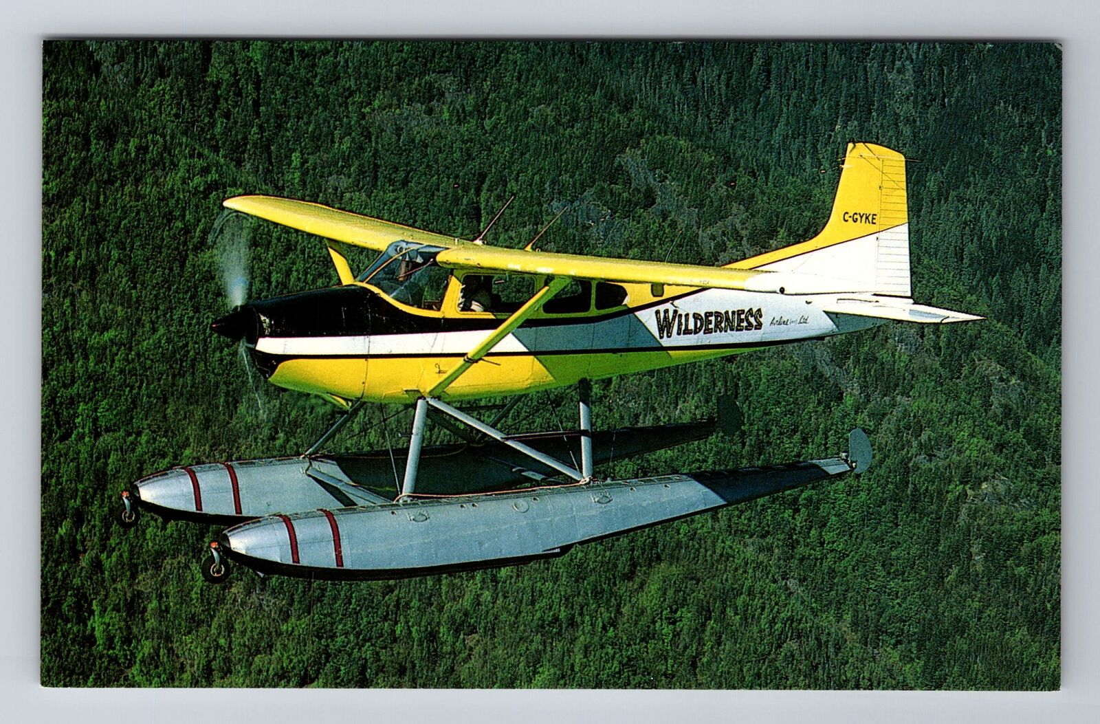 Bella Coola BC-Canada, Wilderness Air Cessna A185F Skywagon, Vintage Postcard