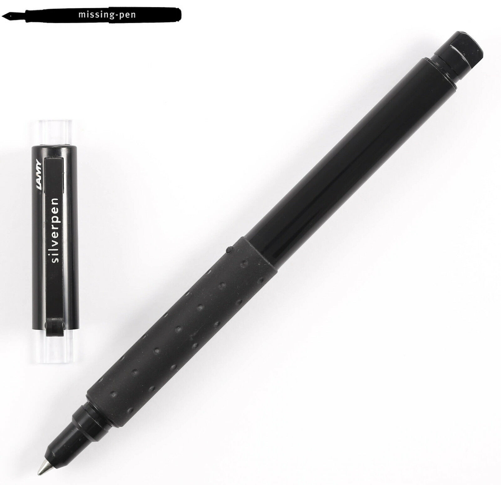 Old Lamy silverpen Rollerball Pen in Black model 379 with current refill