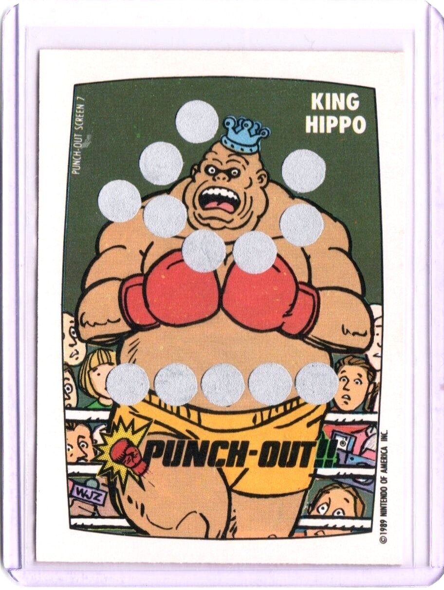 1989 Nintendo O-PEE-CHEE (Punch Out #7 Scratch Off Card)
