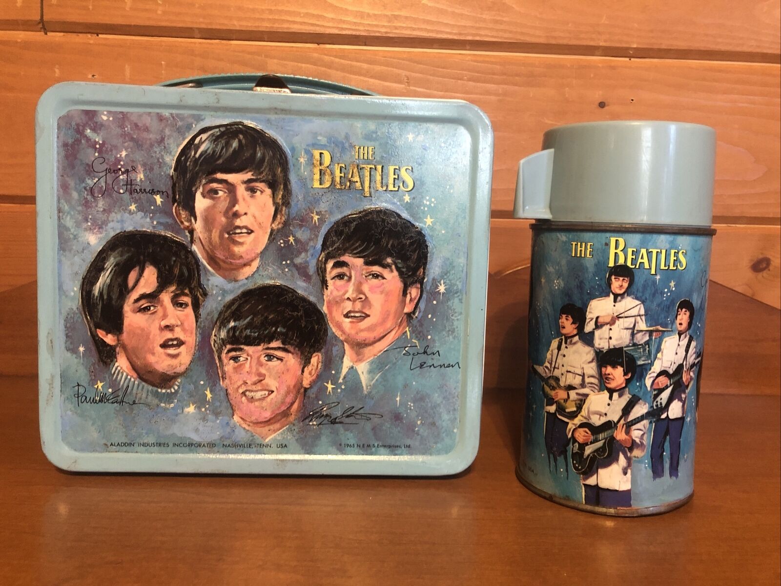 1965 Beatles Lunchbox Lunch Box & Thermos Aladdin