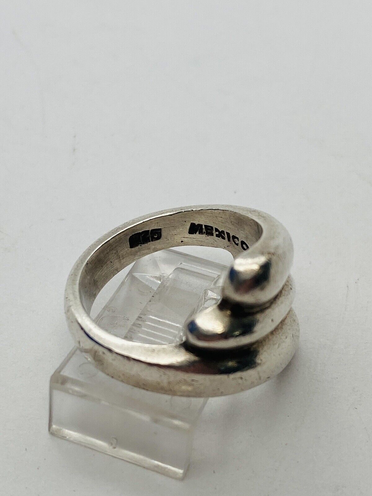 SIZE 7 10.3g 925 VINTAGE TAXCO WAVE RING STAMPED STERLING SILVER FINE