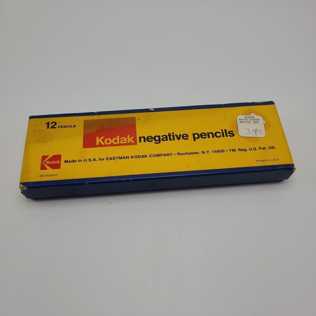 Vintage Kodak Negative Grease Marker Pencils NOSs Sealed Box of 12