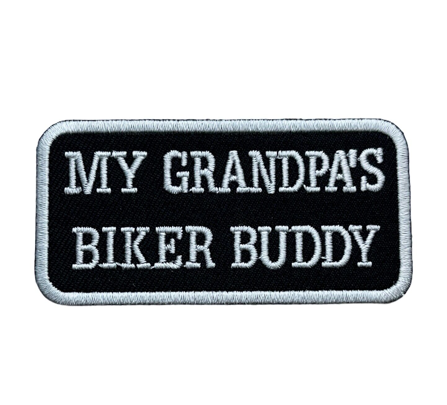 My Grandpa\'s Biker Buddy 3 inch Patch IV1306 F4D30J