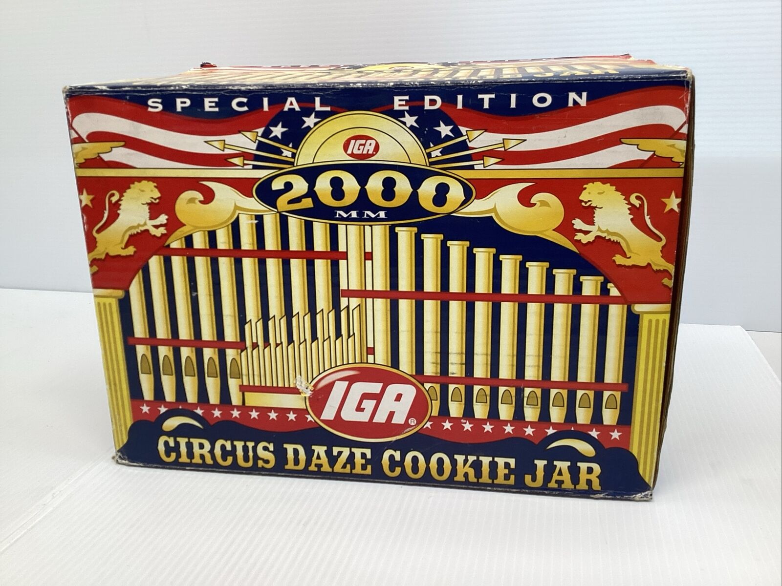 2000 IGA Circus Daze Special Edition Cookie Jar Calliope Music Wagon Hometown