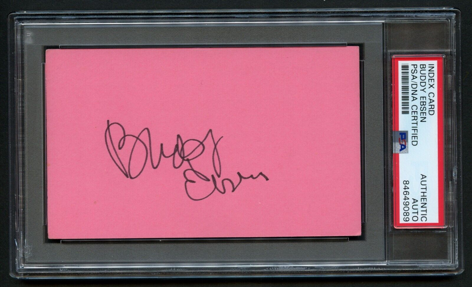 Buddy Ebsen signed autograph Vintage 3x5 Jed Clampett Beverly Hillbillies PSA