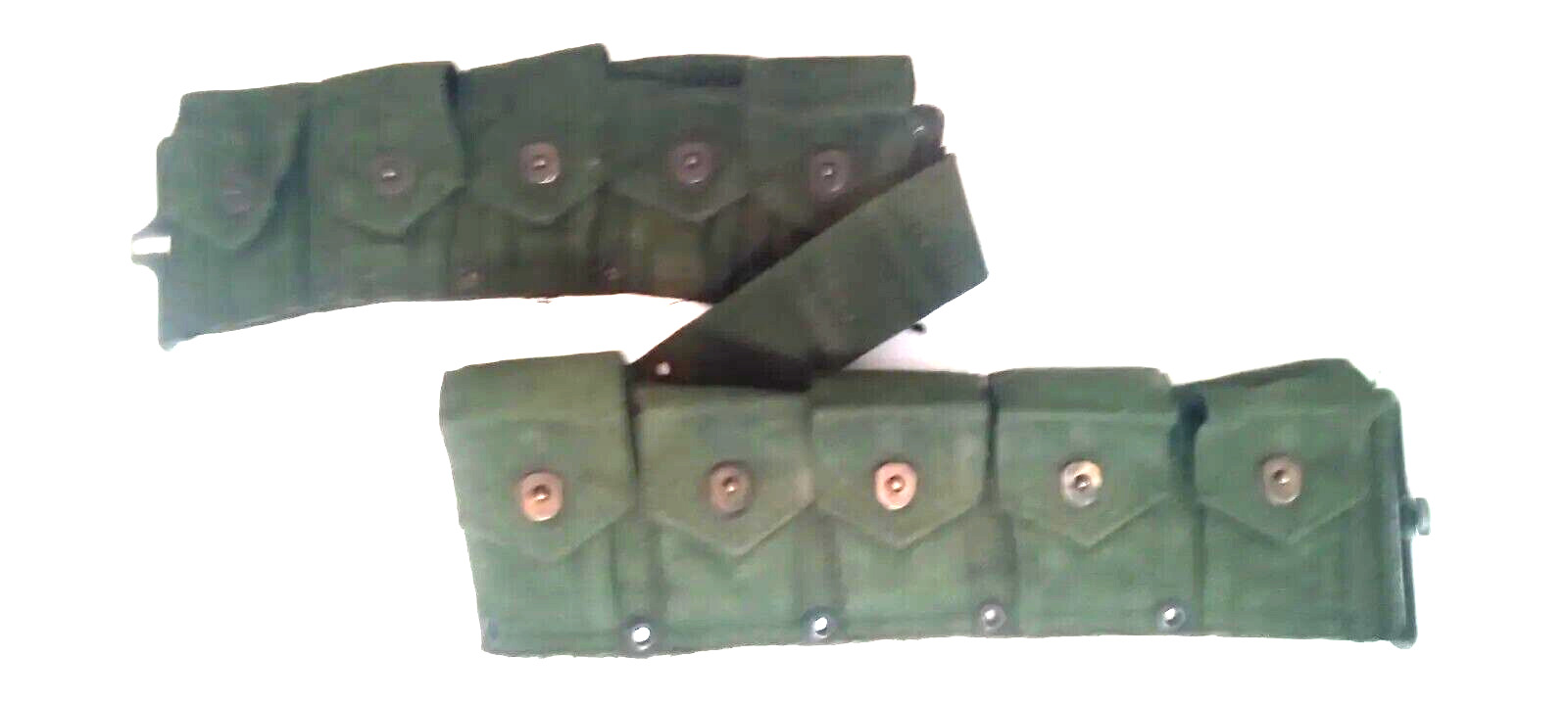 WW2 USGI  M1 Garand Cartridge Belt 10 Pocket British Made Rare 43 Dated
