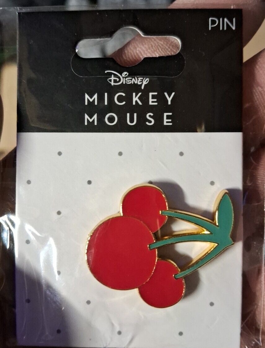 Disney Pin 3 Cherries Forming a Mickey Mouse Icon Neon Tuesday NEW SEALED