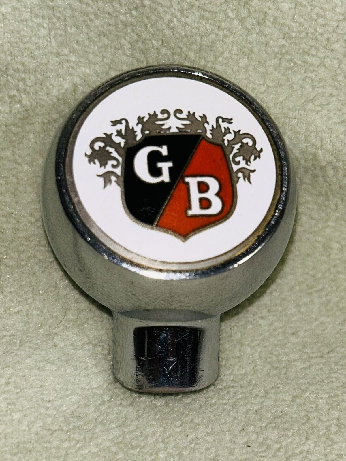 Rare 1950’s Griesedieck Bros. Beer Chrome Steel Ball Shifter Type Tapper Knob