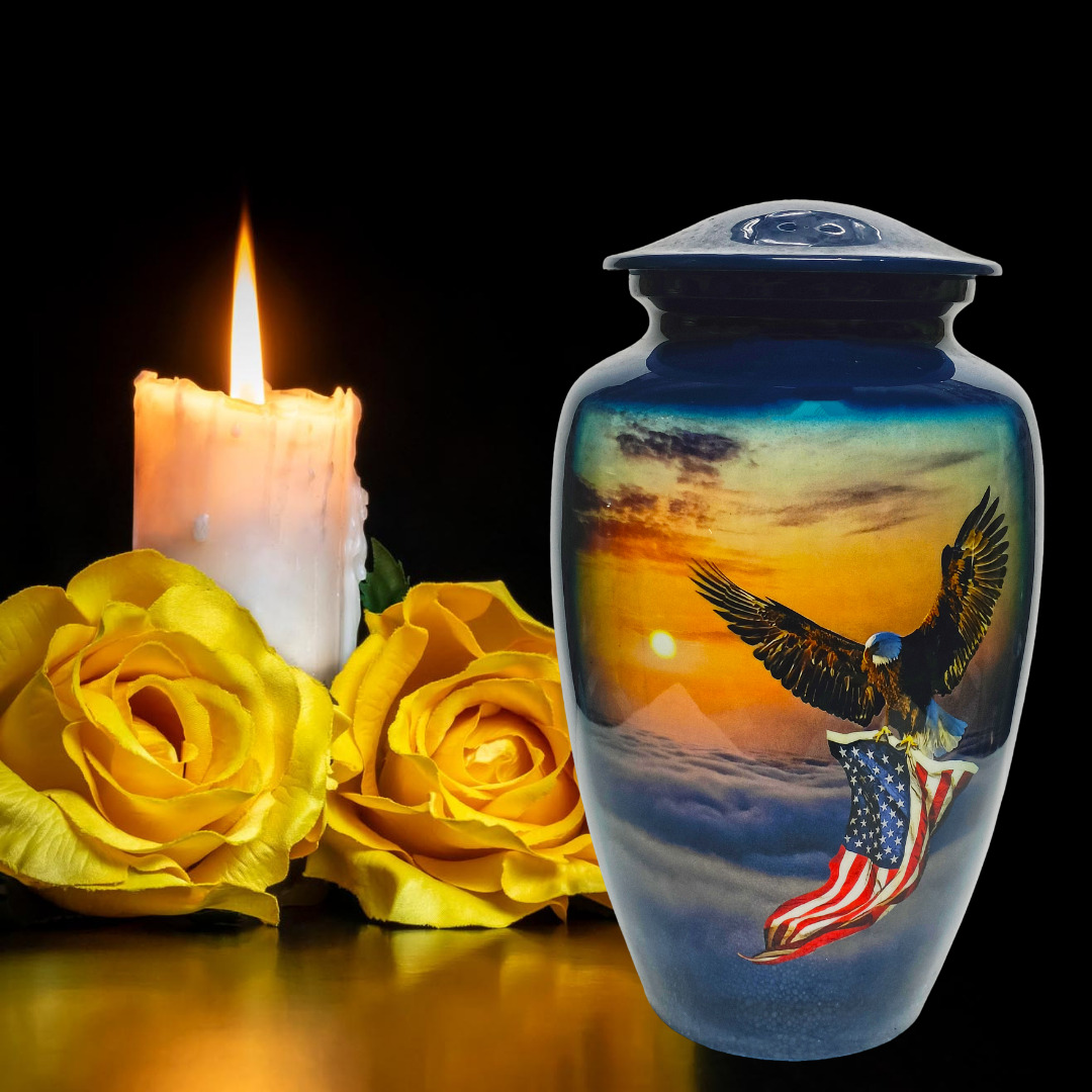 Honoring Loved Ones Exquisite Premium Adult Eagle Cremation Urns For Human Ashes