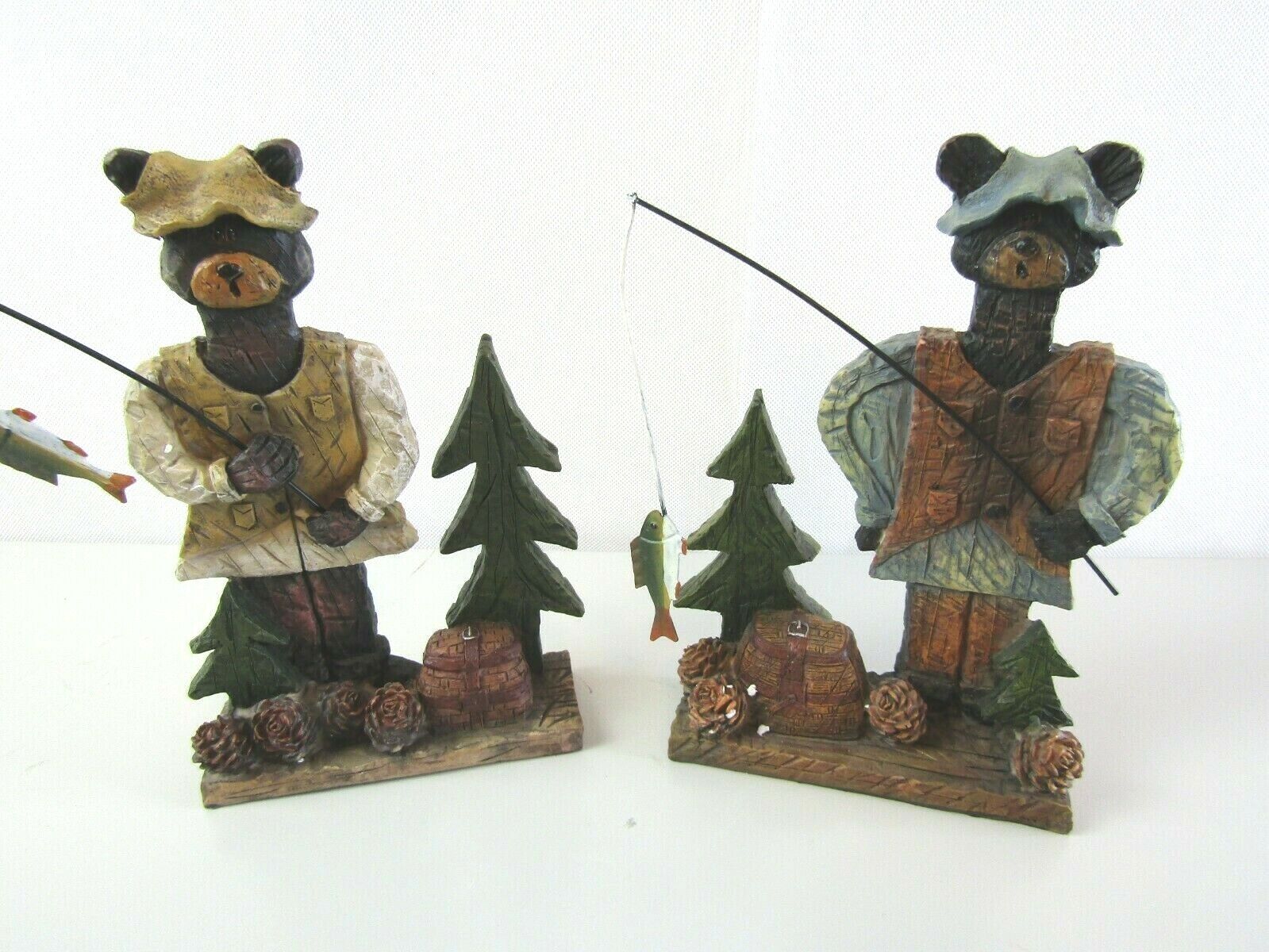 Decorative Pair of Fishing Bears 8\
