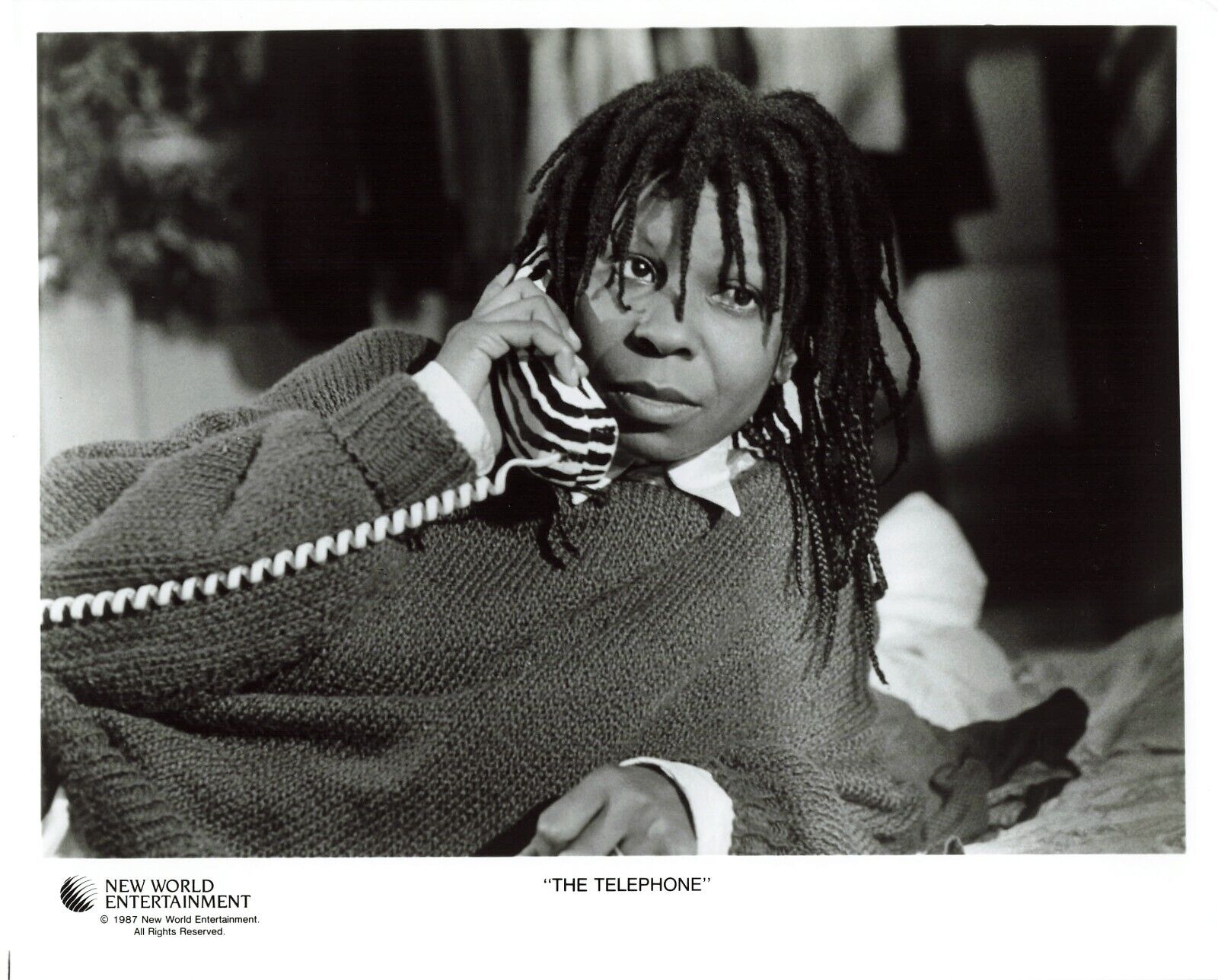 The Telephone 1987 Movie Photo 8x10 Whoopi Goldberg Press Portrait a *P91b