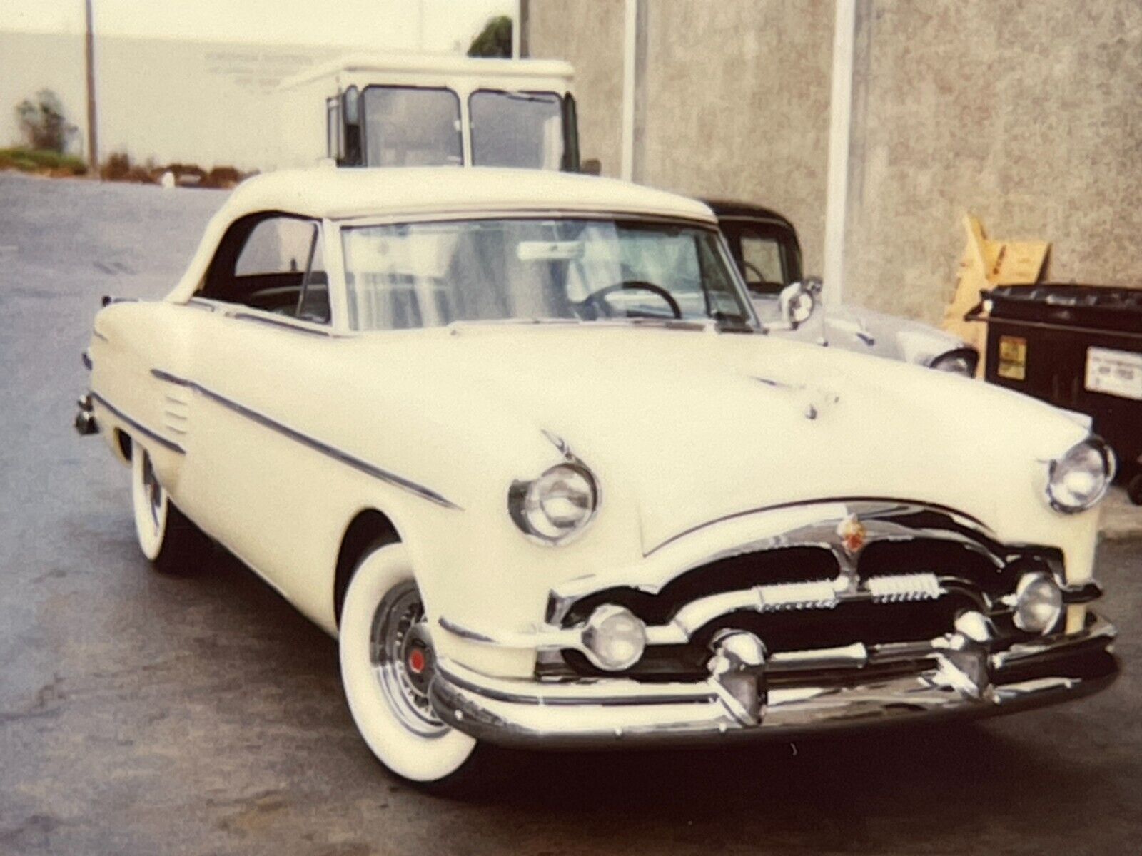 CCF 2 Photographs From 1980-90's Polaroid Artistic Of A 1954 Packard Convertible