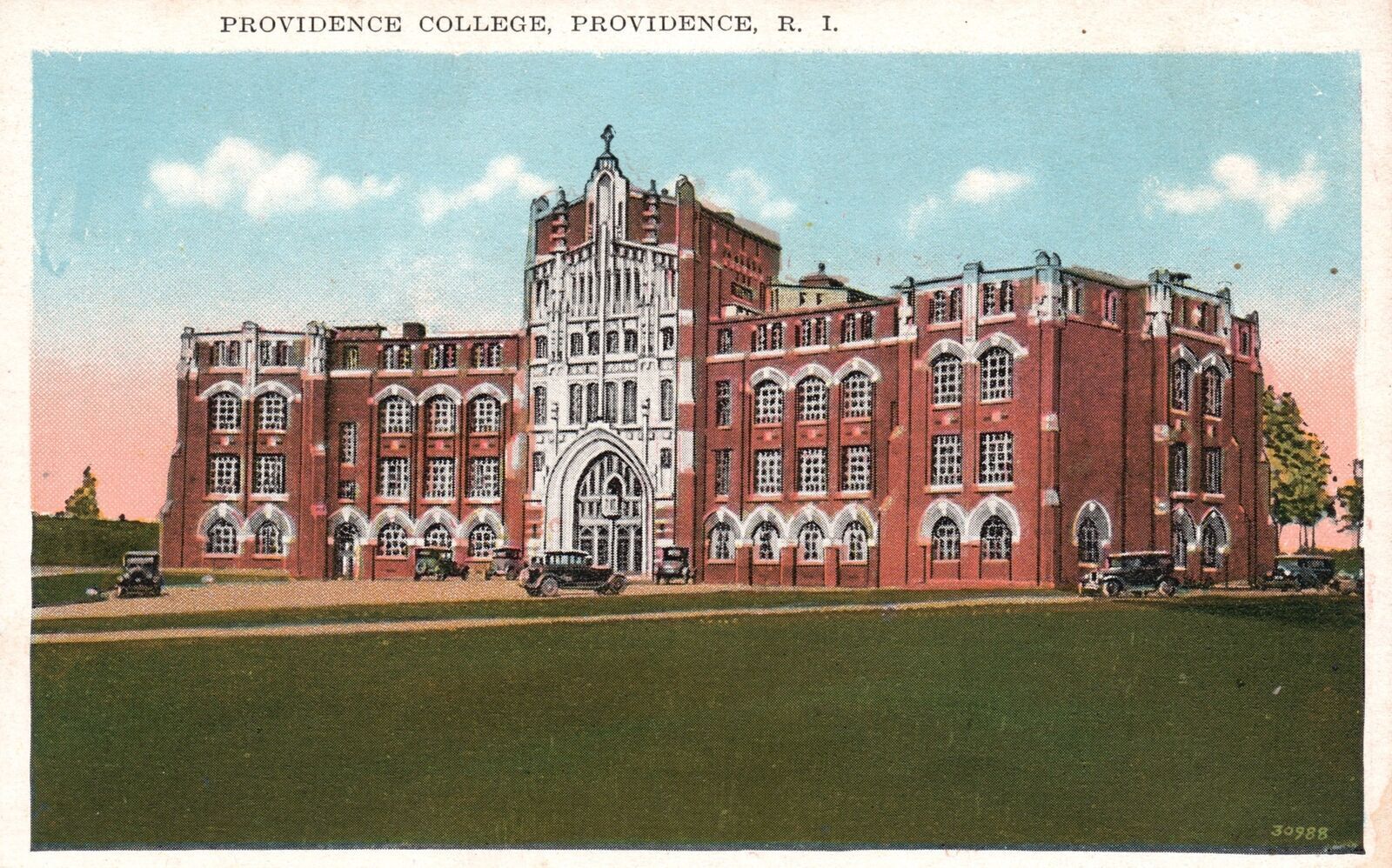 Vintage Postcard Providence College Building Landmark Providence Rhode Island RI