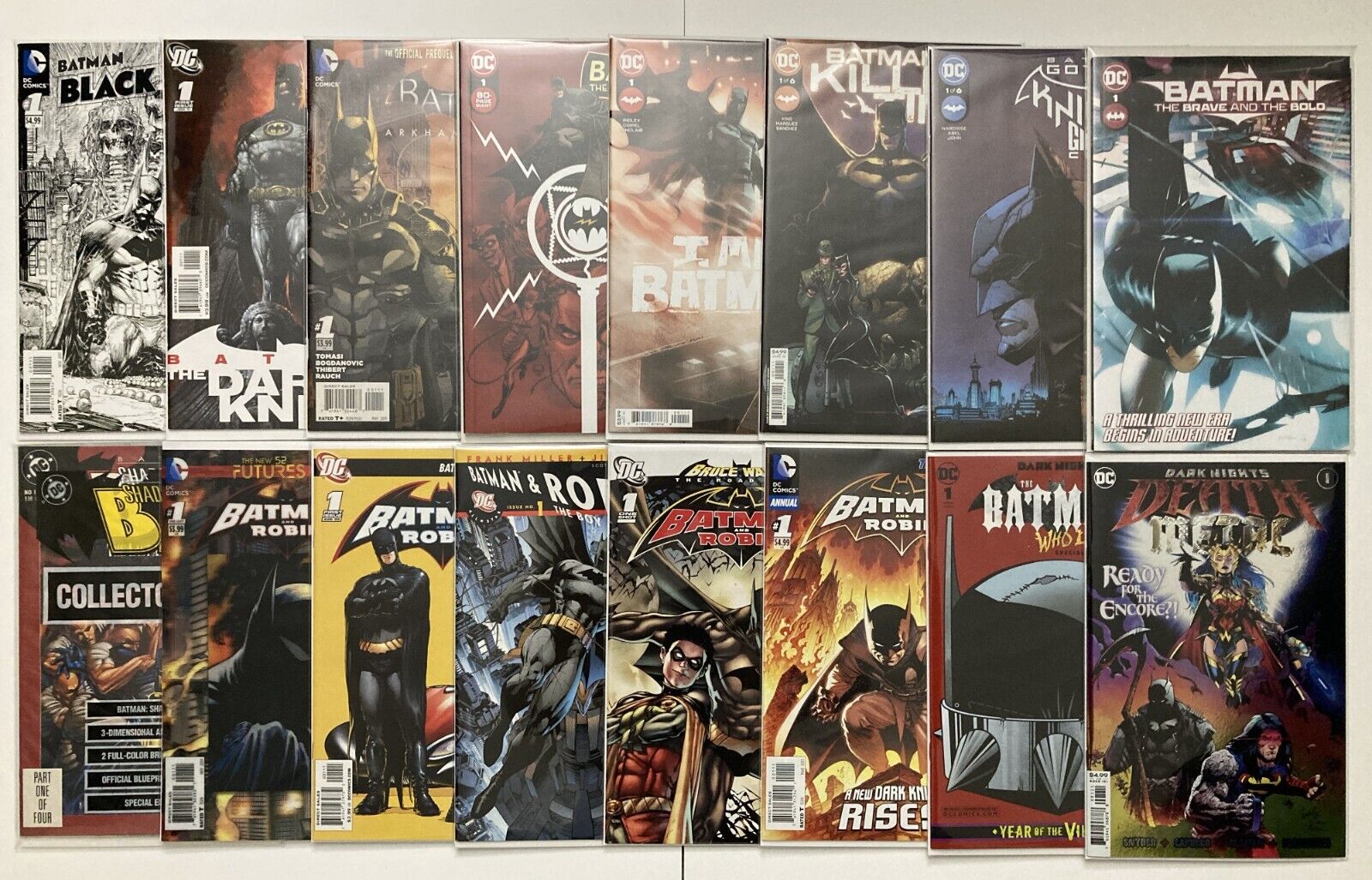 Batman #1 issues Mixed Lot. 16 Total / Bagged and Boarded. Great Condition