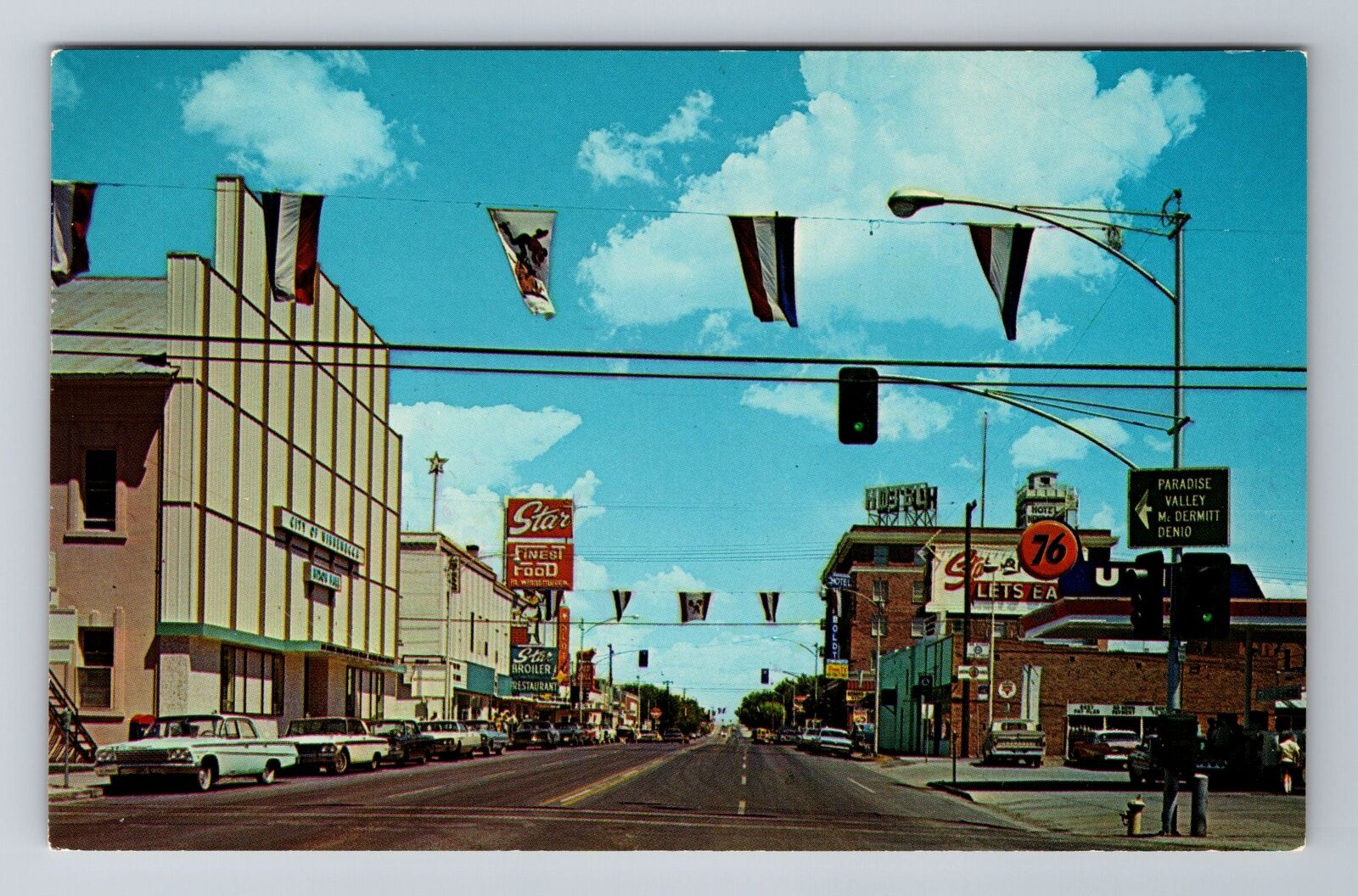 Winnemucca NV-Nevada, Commercial Center, Antique Vintage Souvenir Postcard