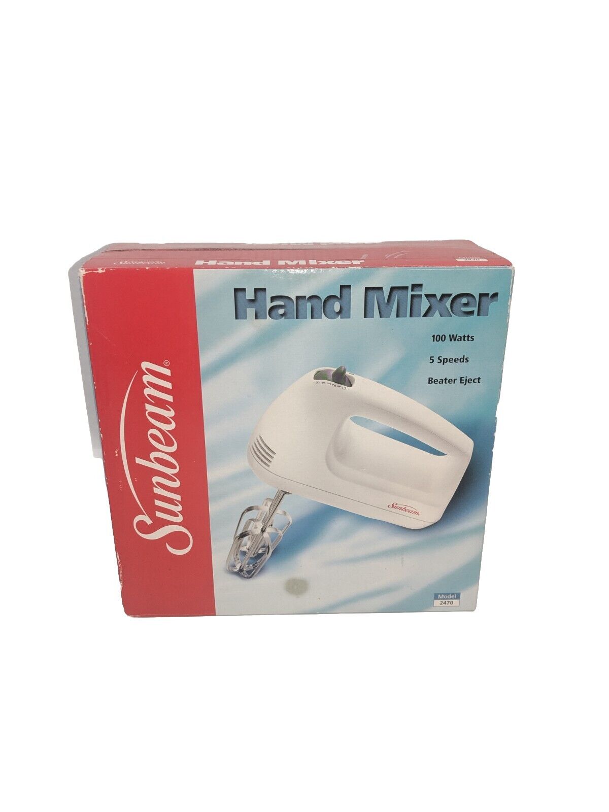 New Vintage Sunbeam Handheld Electric Corded Mixer Blender Model 2470 Sealed🔥