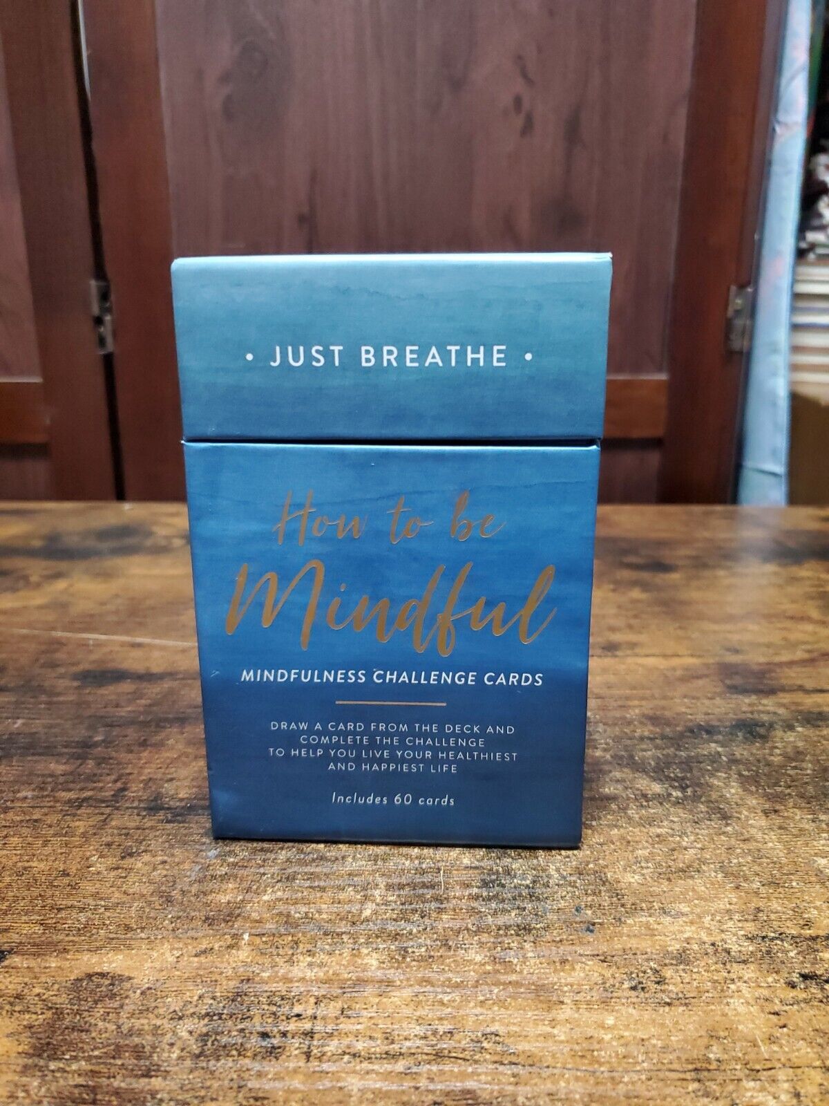Just Breathe How To Be Mindful Challenge Box of 60 Cards Live Happy Healthy (F)