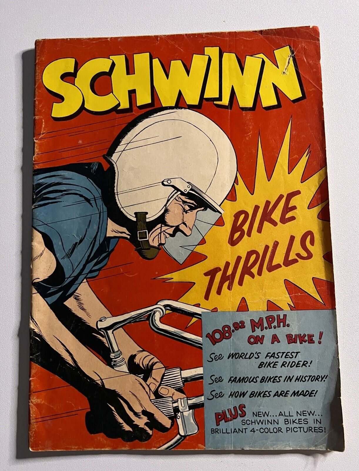 Schwinn Bike Thrills 1958 BICYCLE COMIC book promotional advertising original