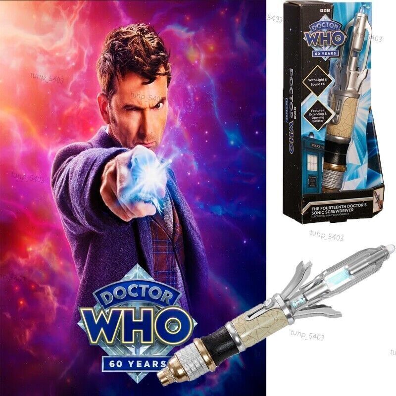 Doctor Who Cosplay The 14Th Doctor's Sonic Screwdriver Toy Light Sounds Model