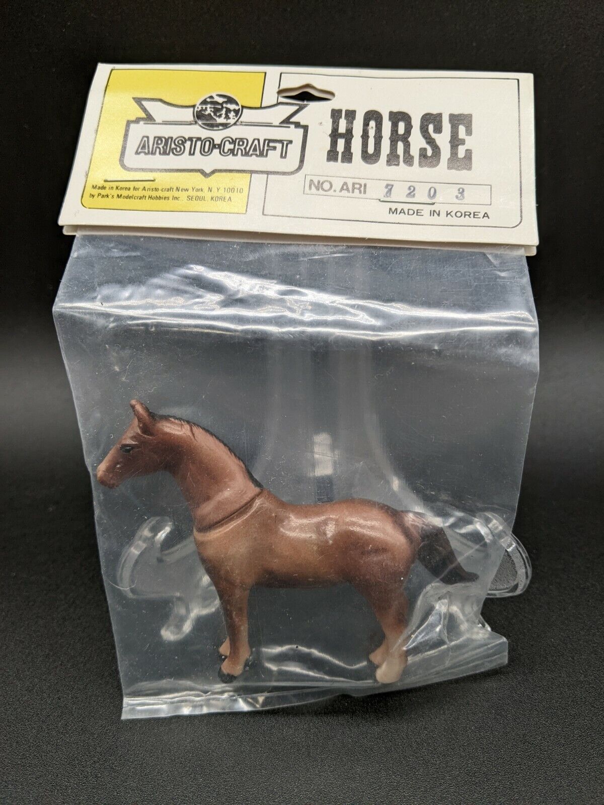 Aristo-Craft Ari 7203 G Brown Horse Figure NOS Made in Seoul, Korea