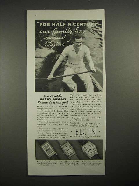 1935 Elgin No. 1272, No. 1260, No. 1443 Watch Ad