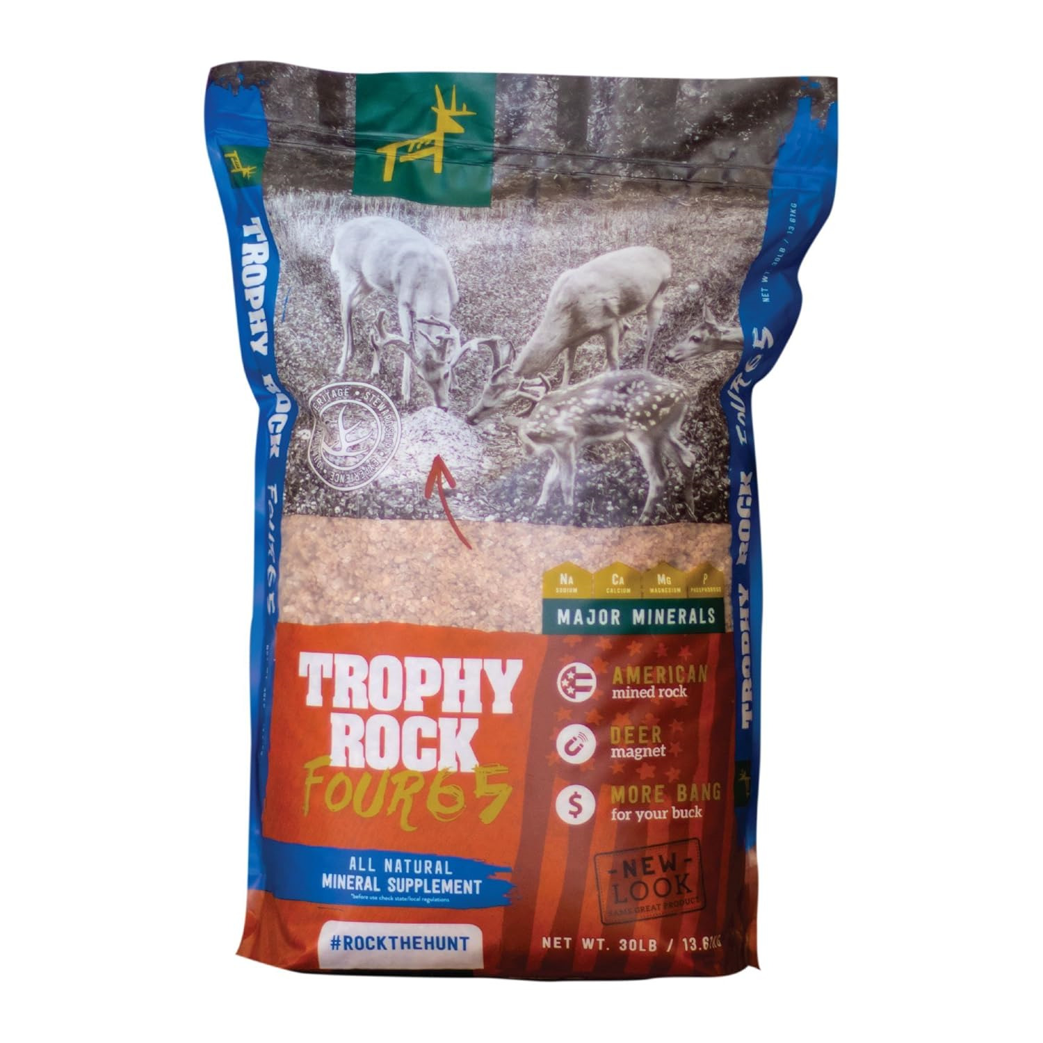 TROPHY ROCK Redmond FOUR65 30lb Bag - All-Natural Crushed Granular Mineral, Att