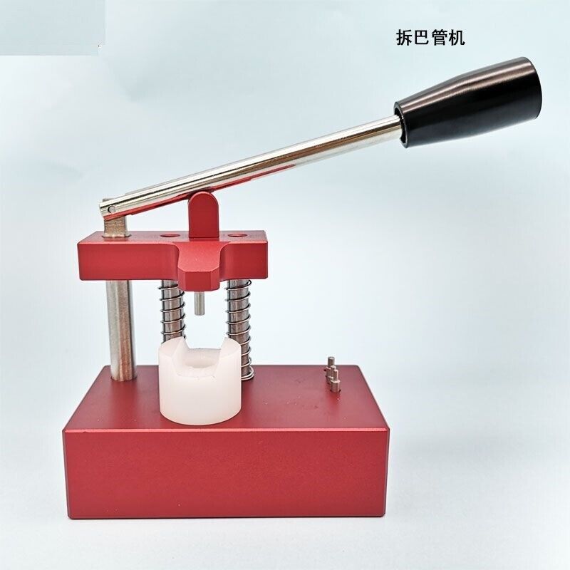 Watch Pipe Dismantling Machine Red Color Durable Watchmaker Clock Repair Tools