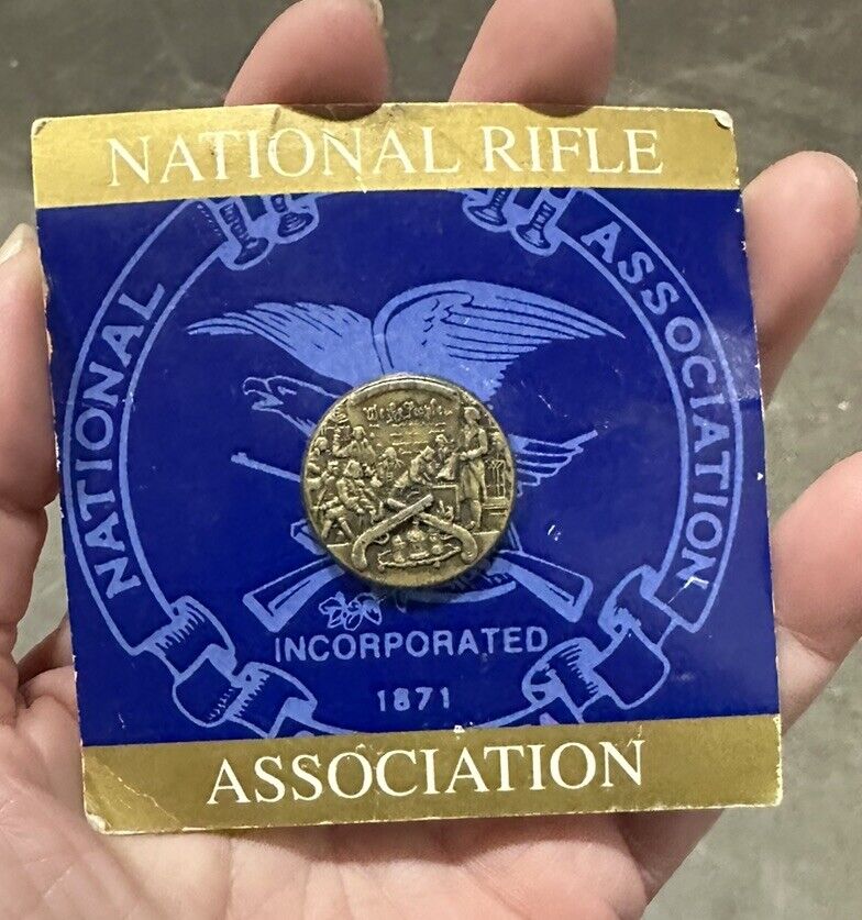 1980s Era NRA “National Rifle Association” Bronze Lapel Pin