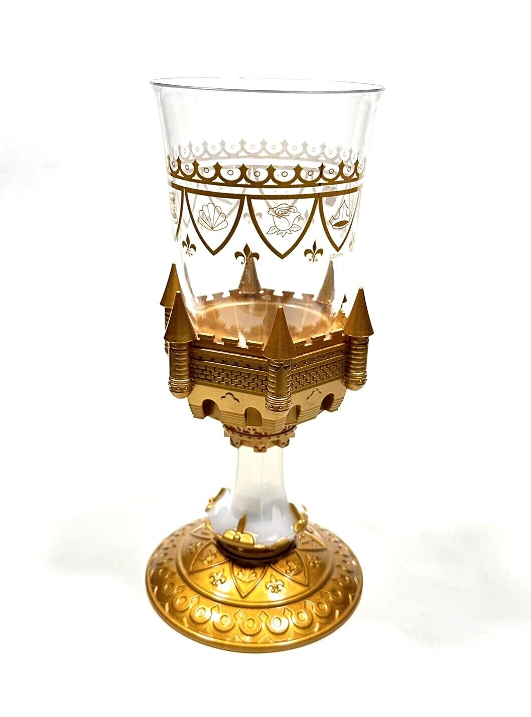 Disney Beauty & the Beast Be Our Guest Goblet - Light Up Gold Cup Chalice