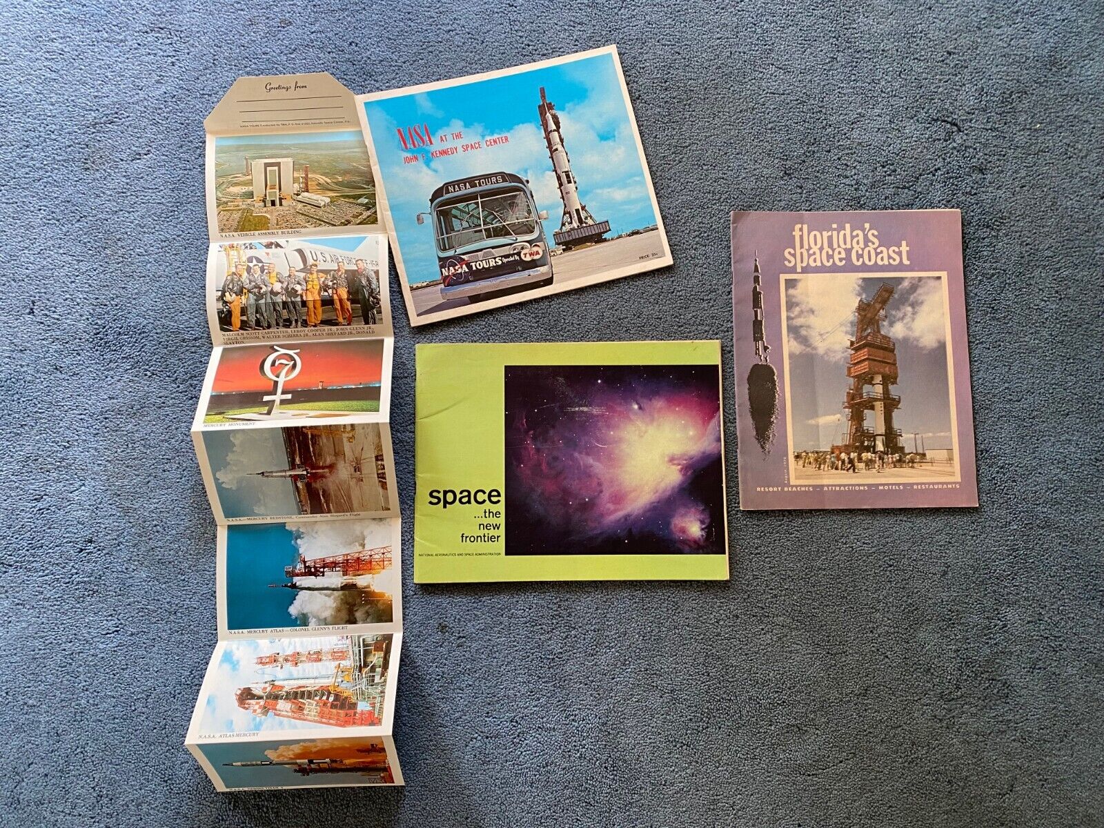Original 1960s-1970s NASA Kennedy Space Center Books and Picture Cards