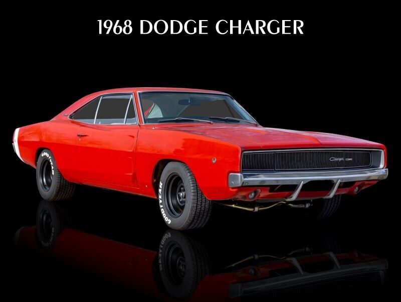 1968 Dodge Charger - HOT Metal Sign: 12x16\