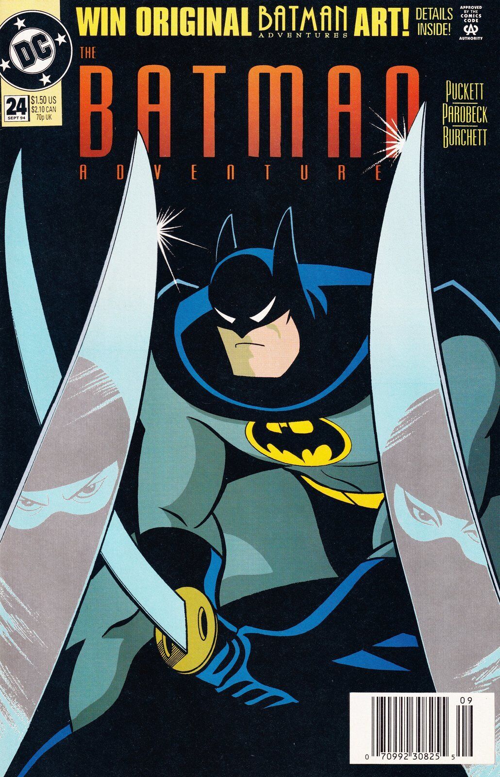 The Batman Adventures #24 Newsstand Cover (1992-1995) DC