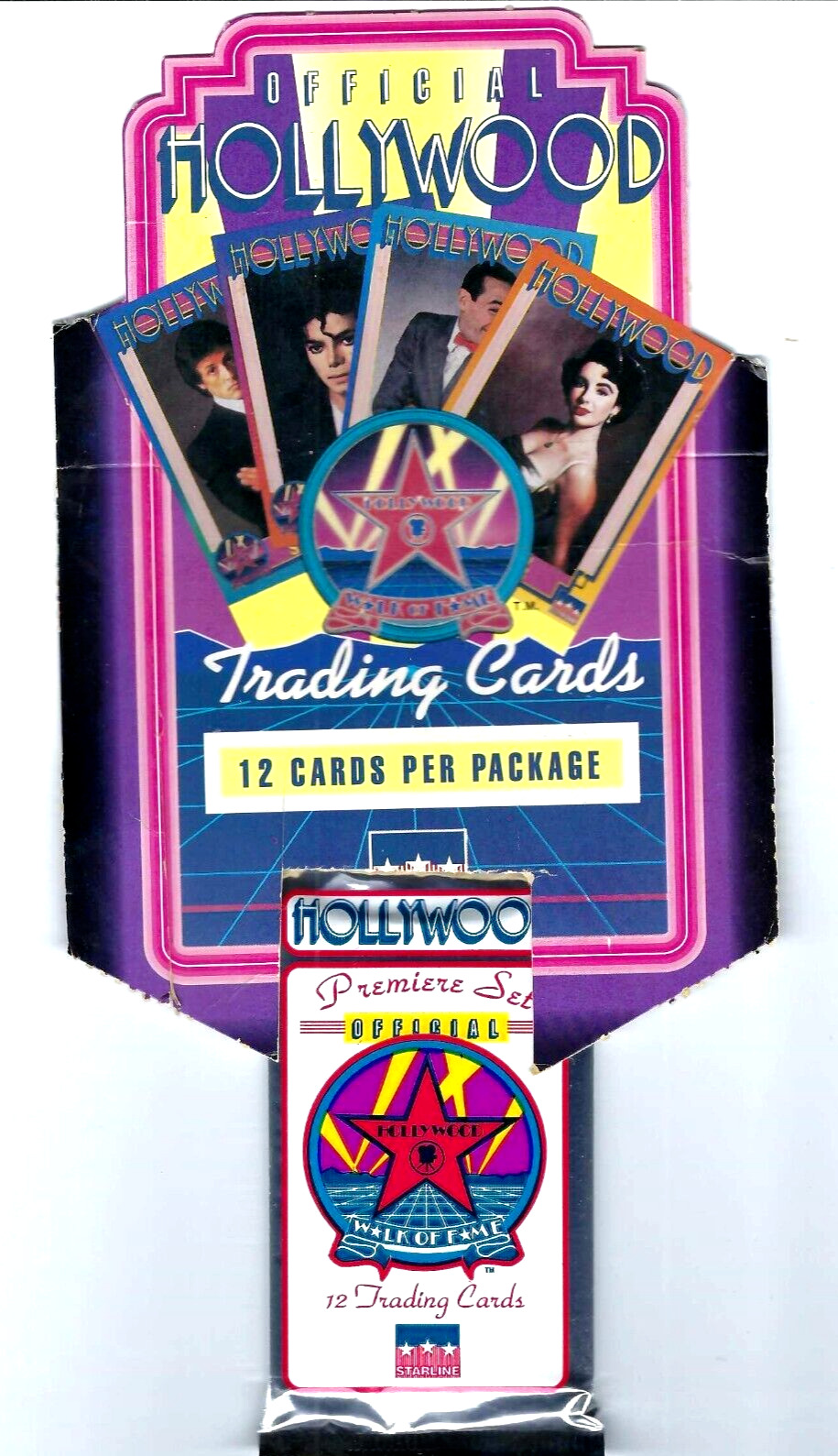 1991 HOLLYWOOD WALK OF FAME TRADING CARDS 1 Factory Sealed Pack