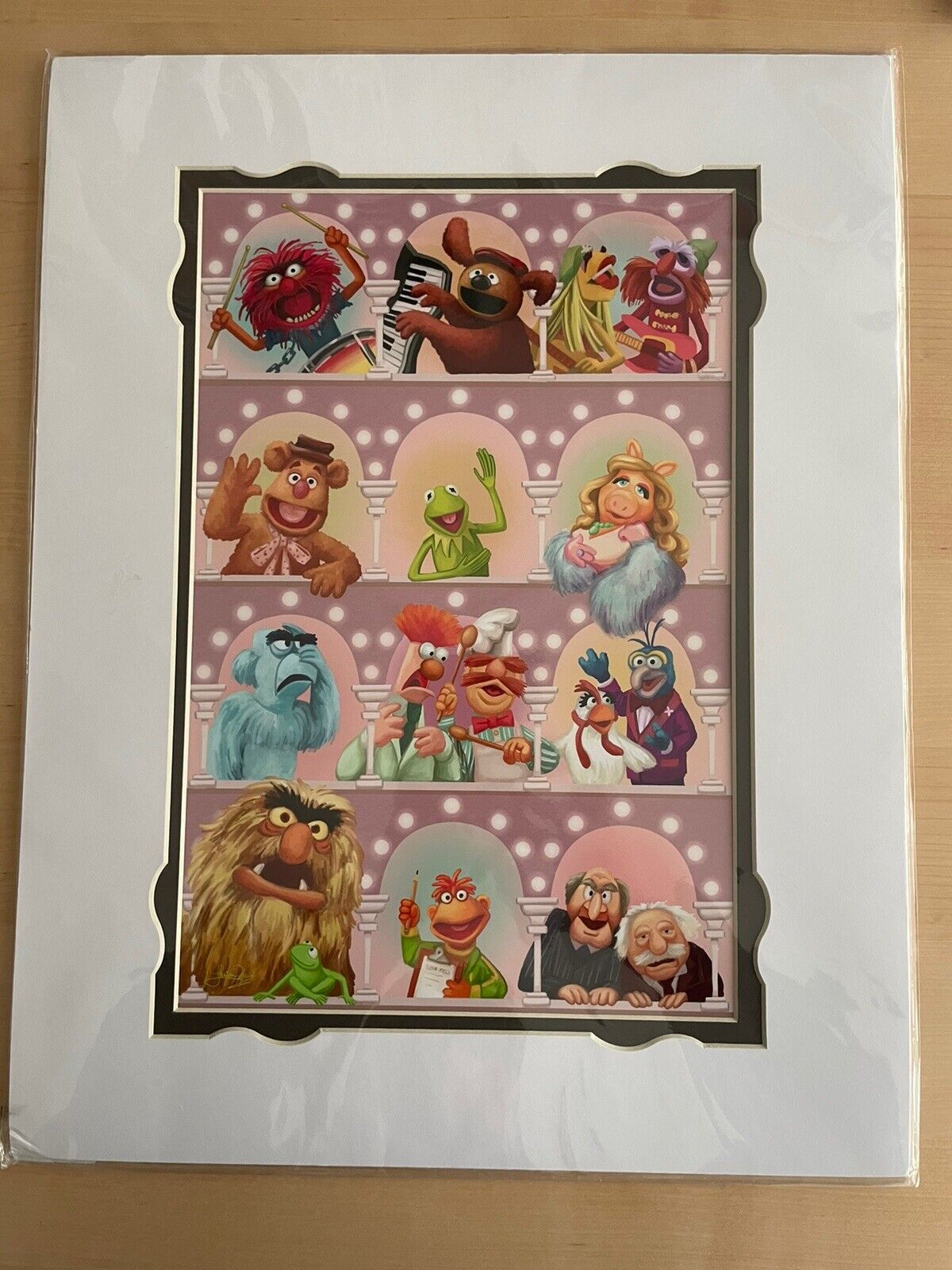 Disney Parks Print The Muppets Opening Larissa Marantz Kermit Poster Art 14 x 18